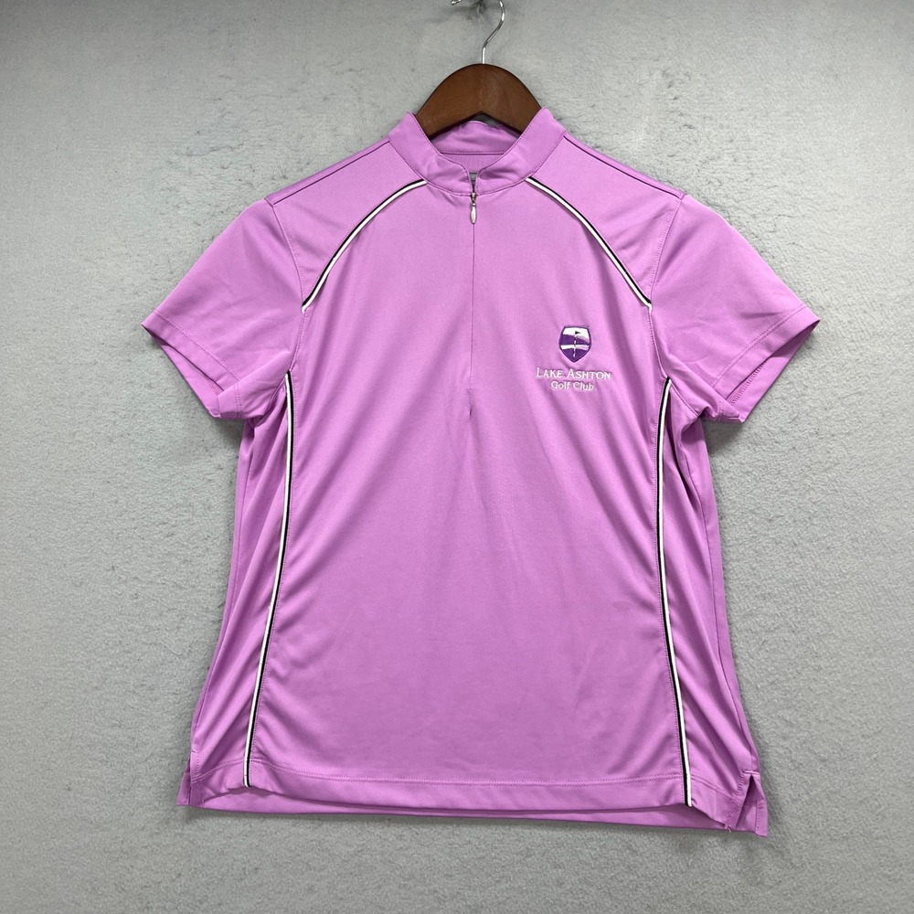 Page & Tuttle Polo Shirt Womens Small Cool Swing Orchid Purple Lake Ashton Golf
